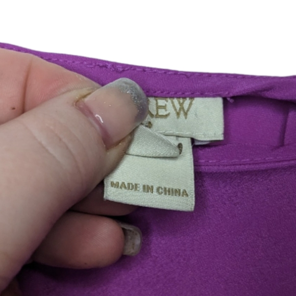 J. Crew Women's Bright Purple/Pink Strappy Camisole 🌸💜 Size 10 - Picture 5 of 10